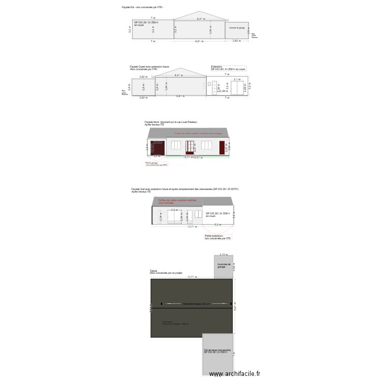 DP4 Façades ITE. Plan de 0 pièce et 0 m2