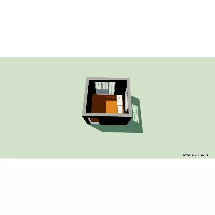 cuisine. Plan de 1 et 10 m² cuisine. Plan de 1 et 10 m²