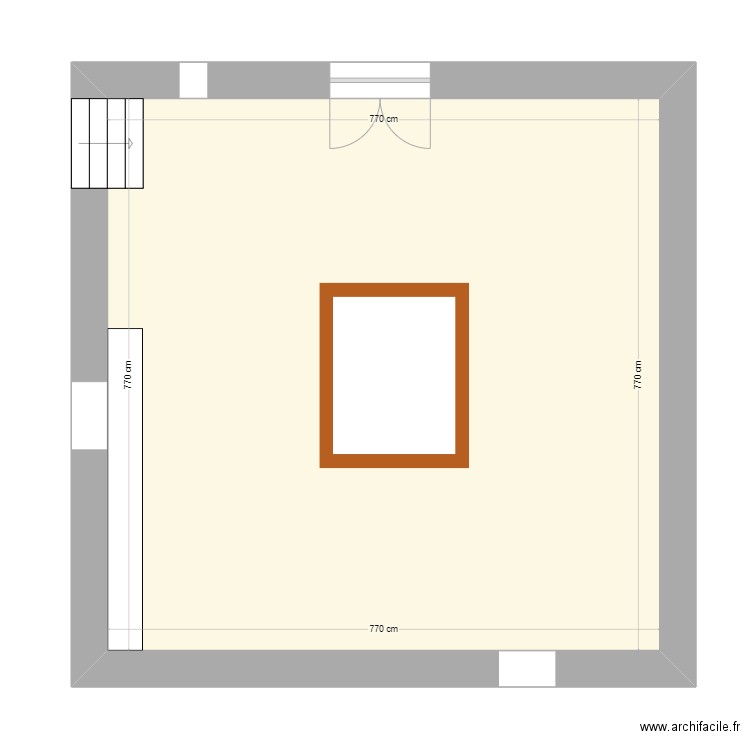 petite salle. Plan de 0 pièce et 0 m2