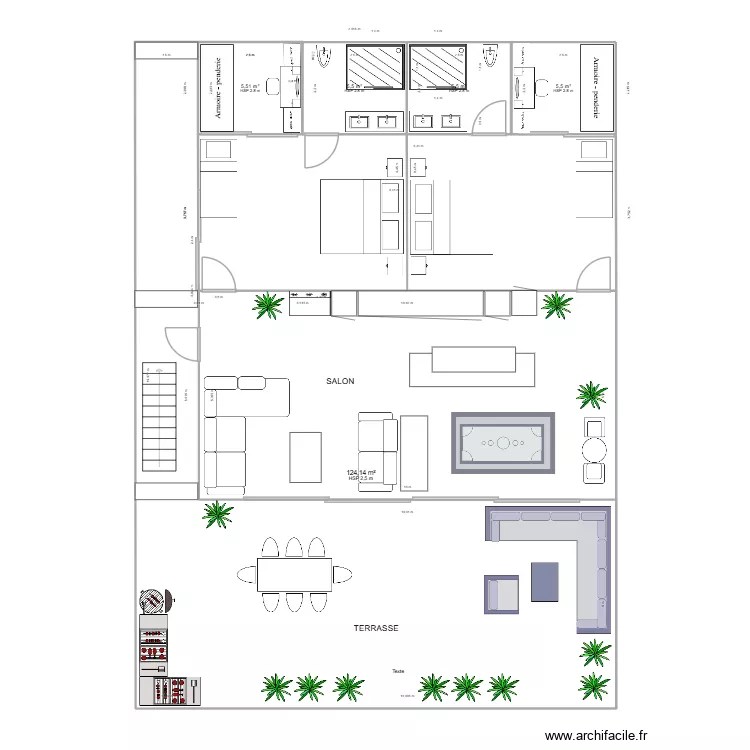 CHAMBRE 1. Plan de 5 et 146 m² CHAMBRE 1. Plan de 5 et 146 m²