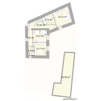 Plan pièces avec aménagements