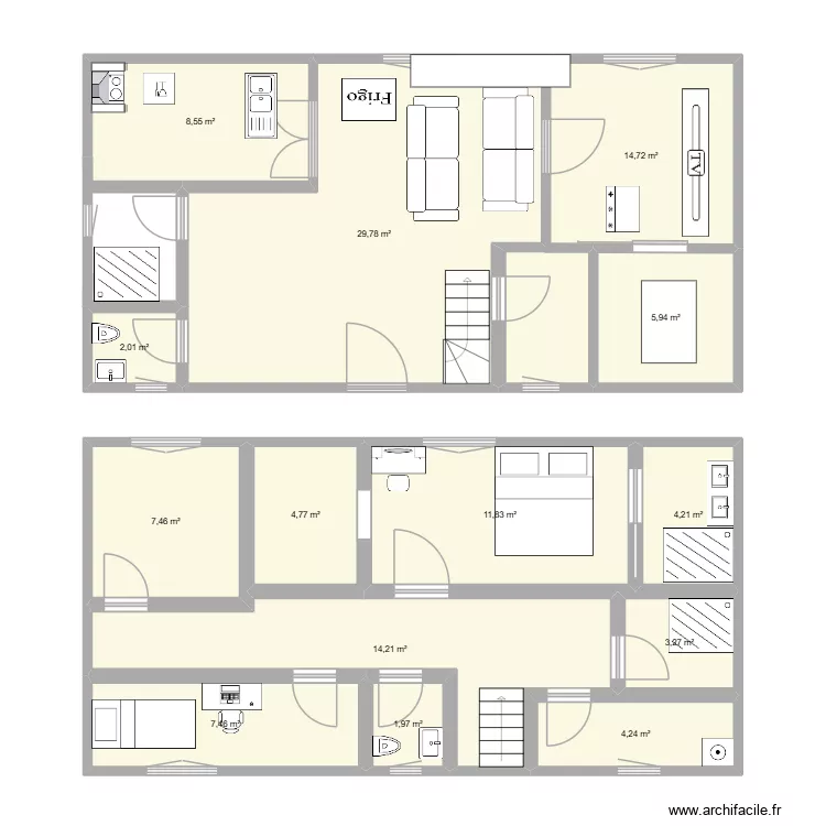 Plan maison. Plan de 