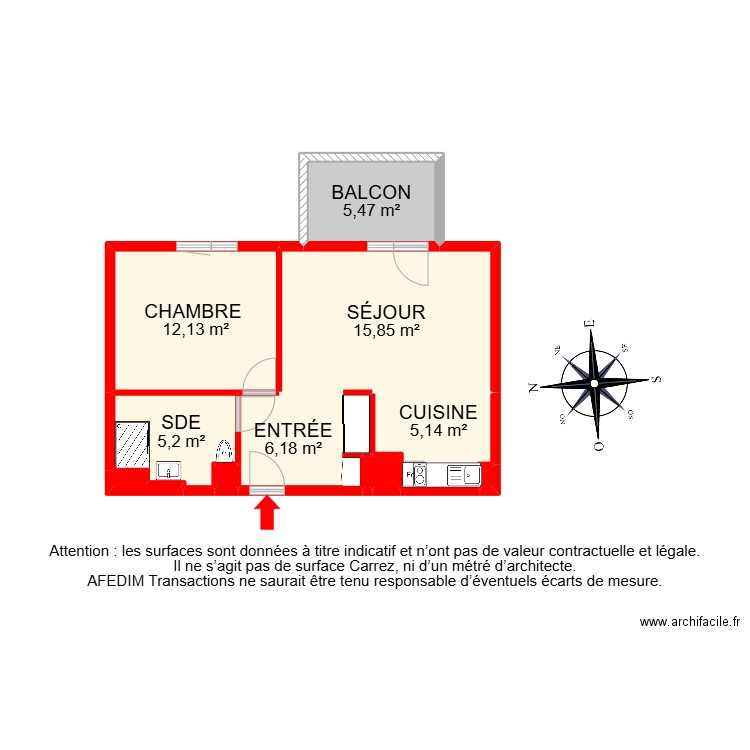 27549. Plan de 11 pièces et 51 m2