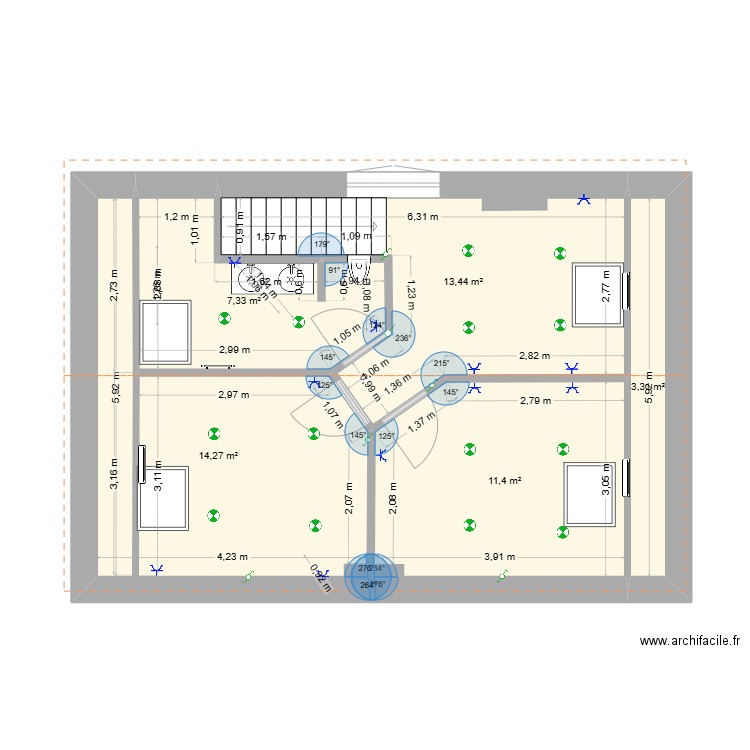 2025 1. Plan de 5 pièces et 50 m2