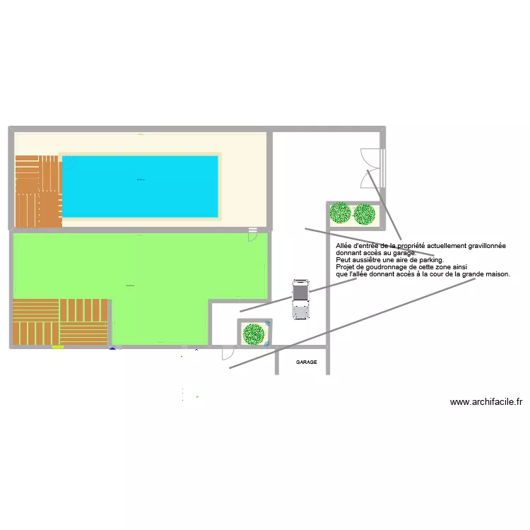 PROJET DE GOUDRONNAGE ALLEE DE GARAGE. Plan de 
