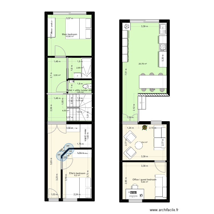 3 Ring Terrace_MVP1. Plan de 11 pièces et 84 m2
