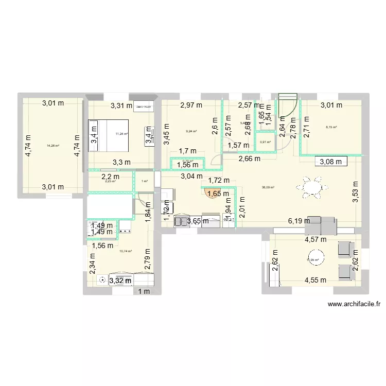 Maison. Plan de Maison. Plan de