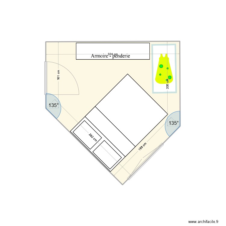 chambre amis. Plan de 0 pièce et 0 m2