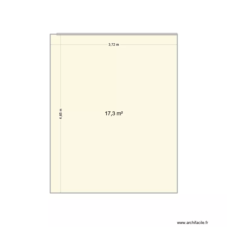 chambre amis. Plan de 1 et 17 m² chambre amis. Plan de 1 et 17 m²