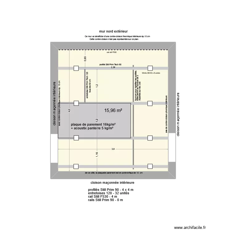 plafond still prim tech. Plan de 