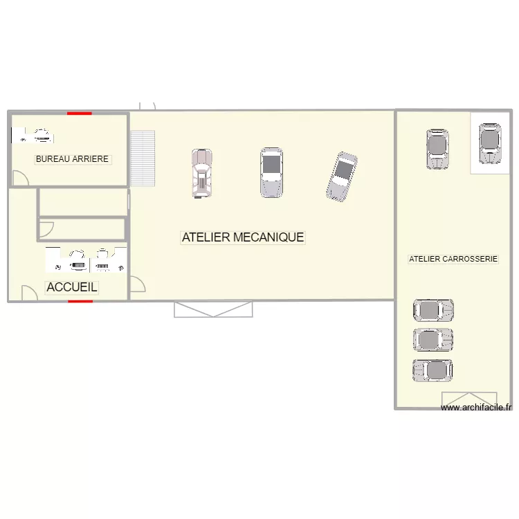 STOCKAGE SEC 2027 V1. Plan de 4 pièces et 1927 m²