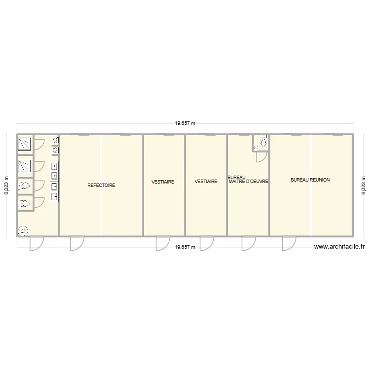 PBC CHANTIER BRON. Plan de 