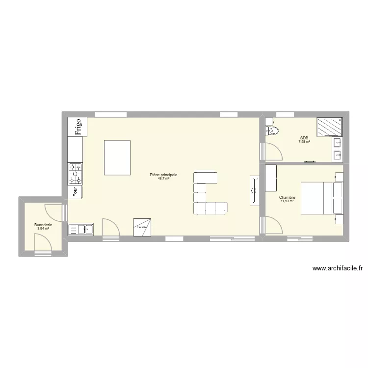 GERTRTTGRE. Plan de 4 et 72 m² GERTRTTGRE. Plan de 4 et 72 m²