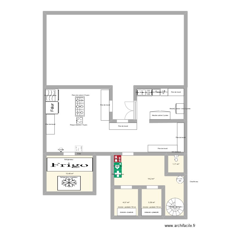 cuisine. Plan de 0 pièce et 0 m2