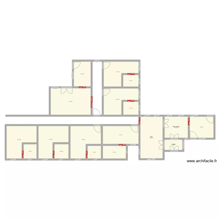 Maison Village. Plan de 