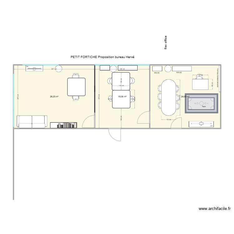 PETIT FORTICHE Bureau Hervé proposition 4. Plan de PETIT FORTICHE Bureau Hervé proposition 4. Plan de