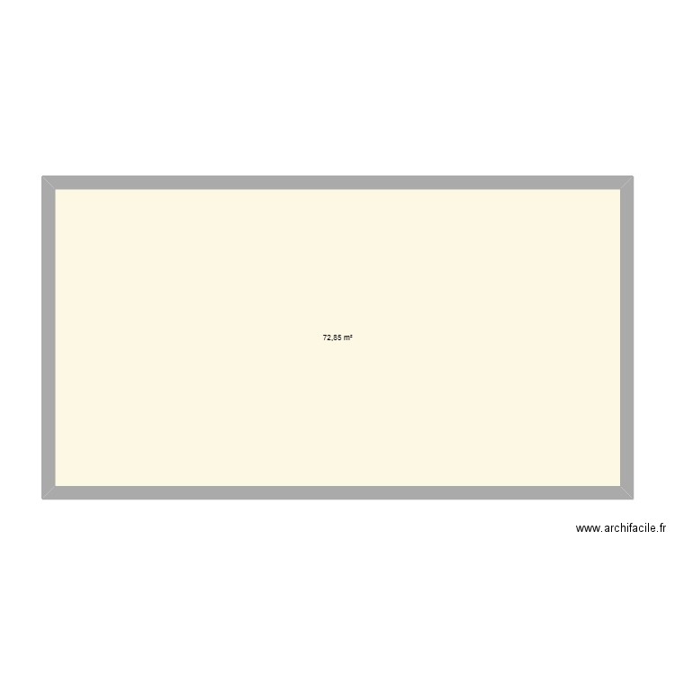 Vosges. Plan de 1 pièce et 73 m2