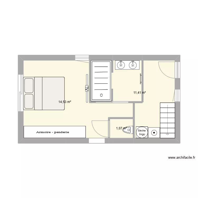 suite parental new. Plan de 3 Pièces et 27 m² suite parental new. Plan de 3 Pièces et 27 m²