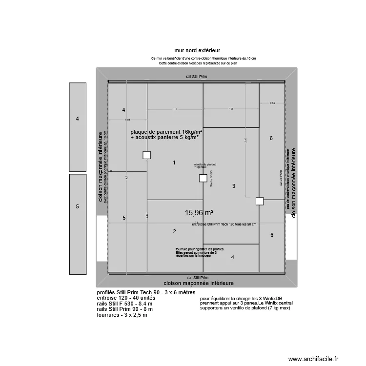 plafond still prim tech bis. Plan de 