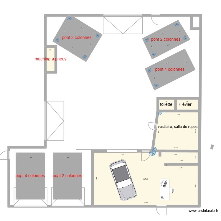 plan 2d garage. Plan de 10 pièces et 159 m2