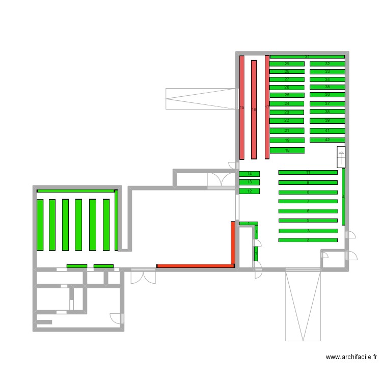 entrepot. Plan de 0 pièce et 0 m2