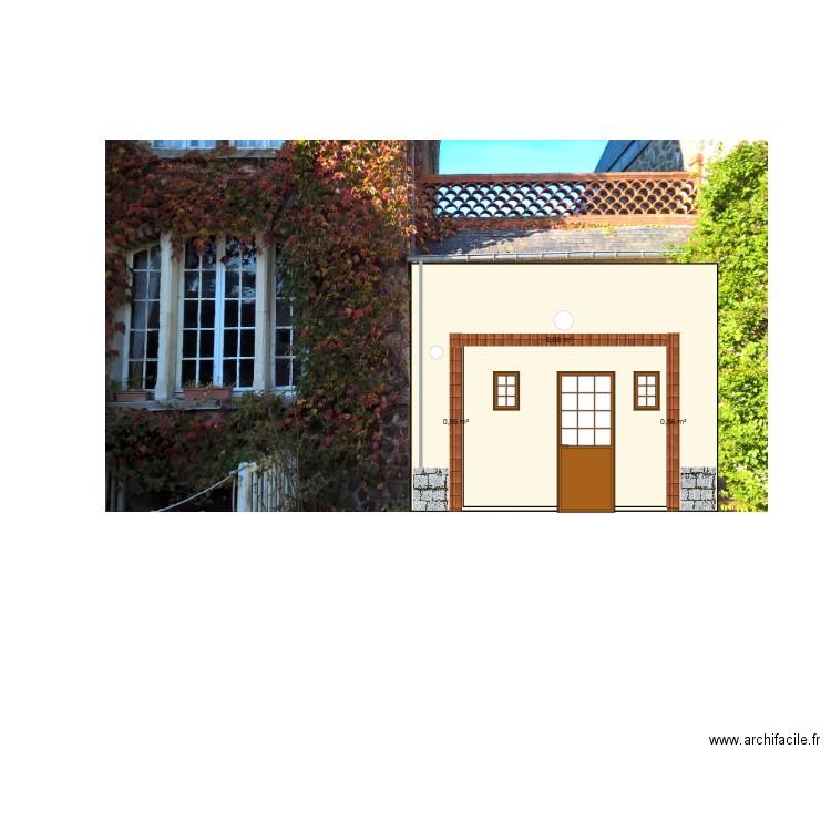 Façade coutain projet 2. Plan de 0 pièce et 0 m2