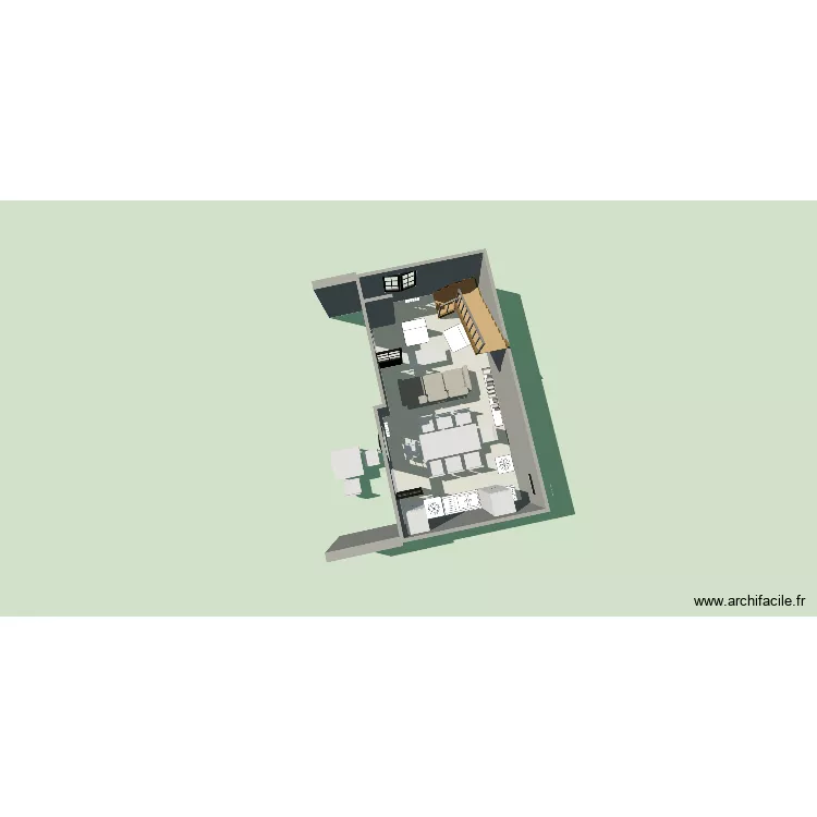 Crimée 2. Plan de 1 Pièce et 26 m² Crimée 2. Plan de 1 Pièce et 26 m²