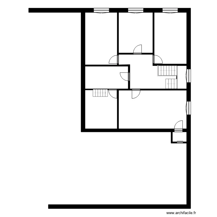 SCI DE LA LOUVIERE maison. Plan de 