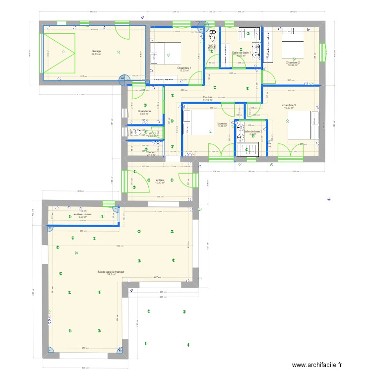 CMI MAS prises et lumières. Plan de 0 pièce et 0 m2