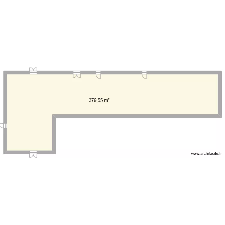 Plan de masse. Plan de 1  et 380 m²