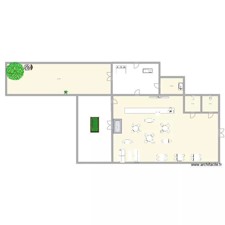 US COLOMIERS TENNIS VISON FUTURE. Plan de 5  et 299 m²