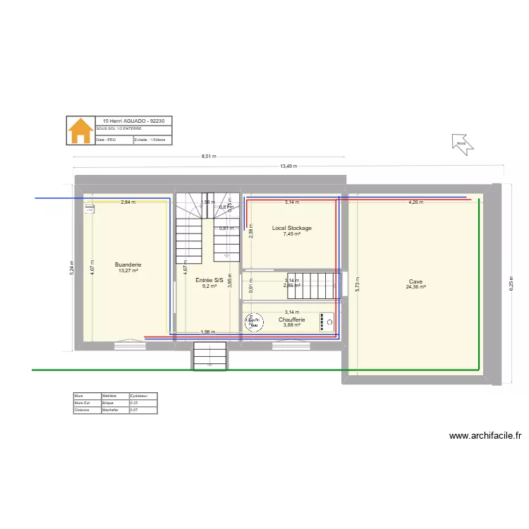 15 HA Sous sol. Plan de 15 HA Sous sol. Plan de