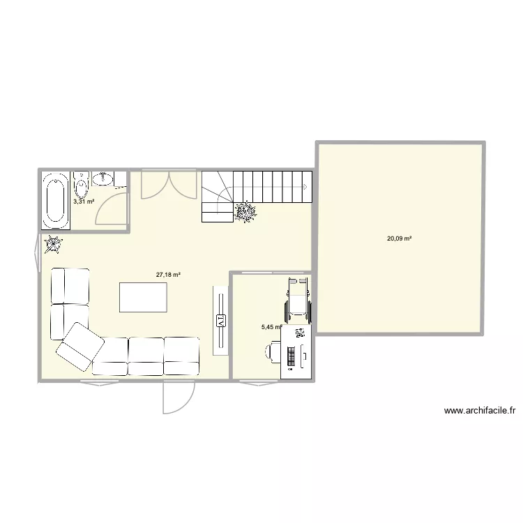 salon. Plan de 4 et 56 m² salon. Plan de 4 et 56 m²