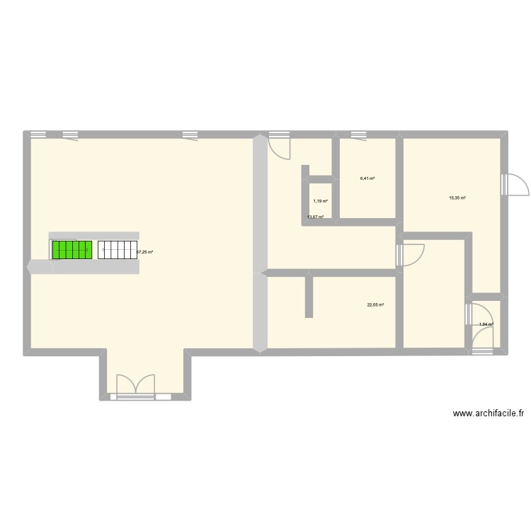 EINVAUX 2. Plan de 7 pièces et 128 m2