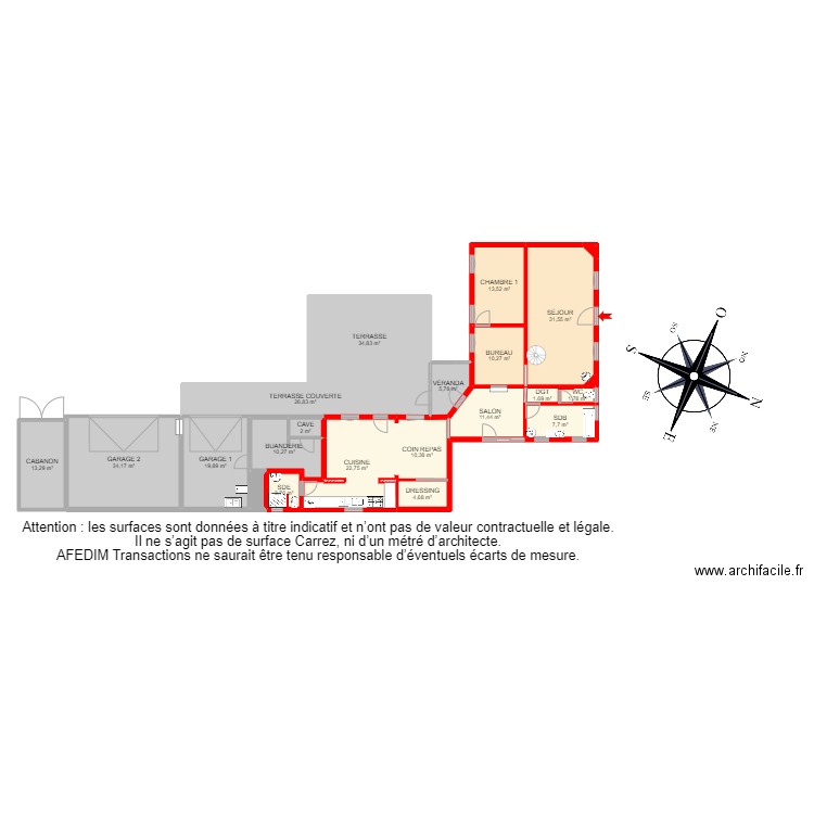 BI 17931 - . Plan de 54 pièces et 612 m2