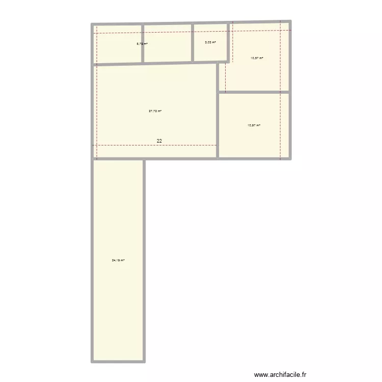appartement II INSS. Plan de 
