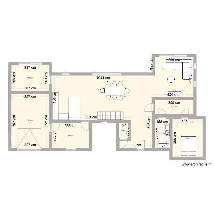 Maison. Plan de 