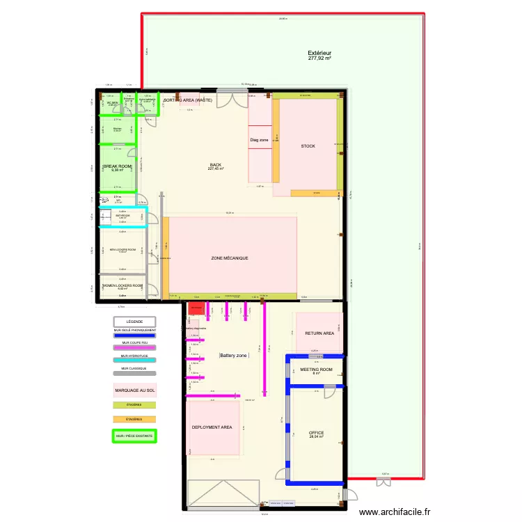 NEW WH V3. Plan de 20  et 733 m²