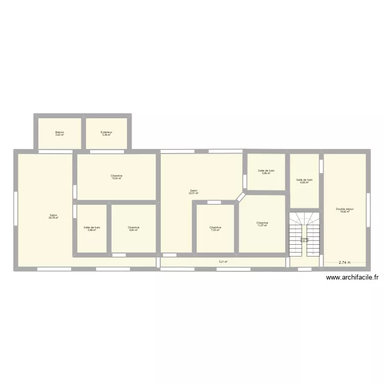 rdc. Plan de 14 pièces et 155 m² rdc. Plan de 14 pièces et 155 m²
