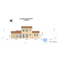 Fa&ccedil;ade SUD OUEST roustagnon