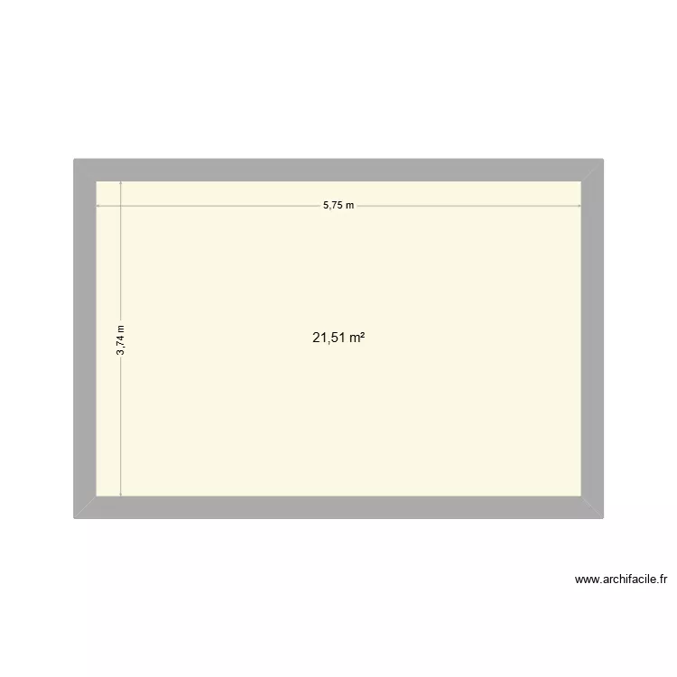 RDC. Plan de 1 et 22 m² RDC. Plan de 1 et 22 m²