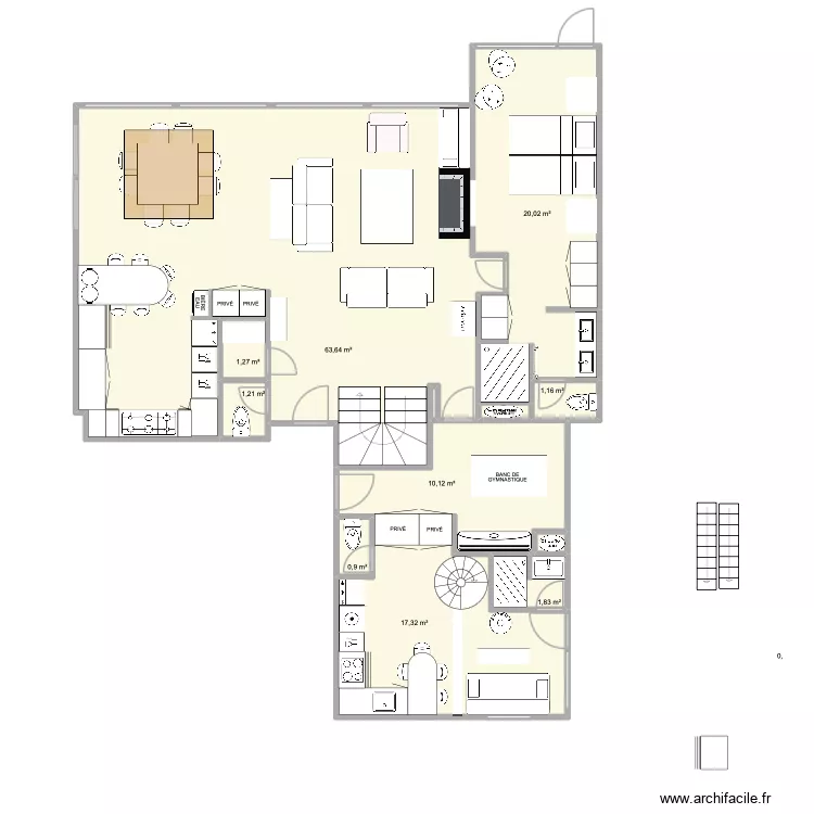 PLAN REZ-DE-CHAUSSÉE 04/04/26. Plan de 12 et 118 m² PLAN REZ-DE-CHAUSSÉE 04/04/26. Plan de 12 et 118 m²
