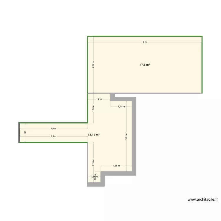 BTS. Plan de 2  et 31 m²