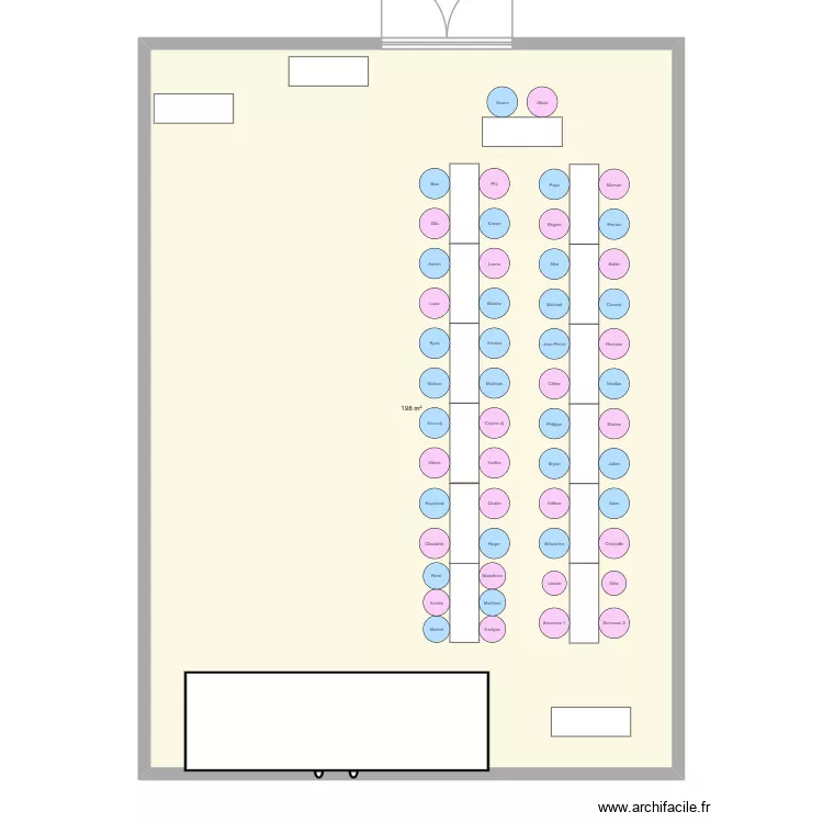 Mariage. Plan de 1 et 198 m² Mariage. Plan de 1 et 198 m²