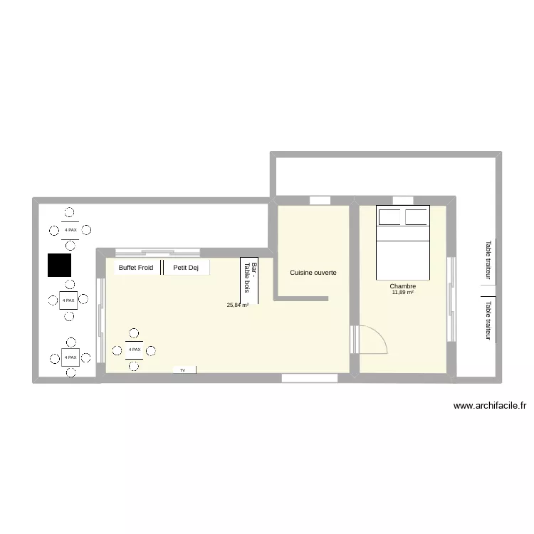 Ermanno - Bloc A - 3 &eacute;me &eacute;tage - 16 Pax. Plan de 