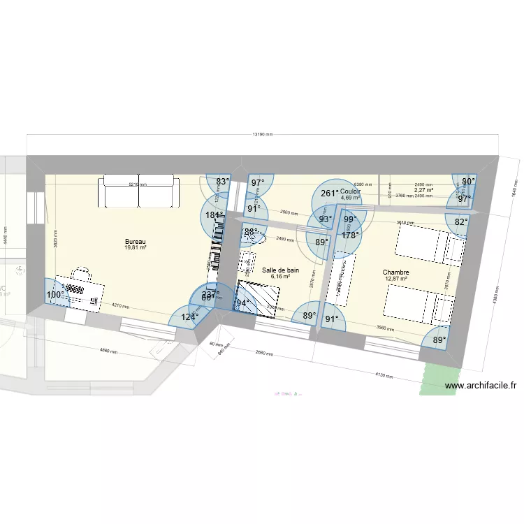 Version 8 avec am&eacute;nagements. Plan de 