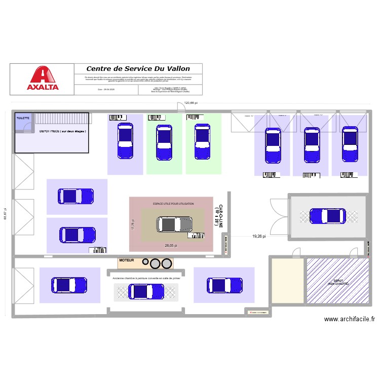 plan 3. Plan de 9 pièces et 100 m2