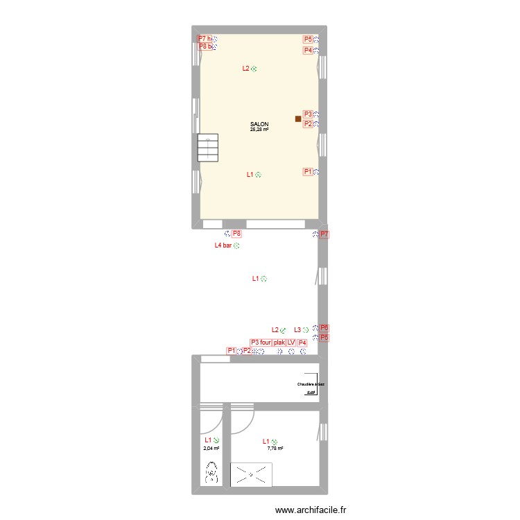 MAISON. Plan de 0 pièce et 0 m2