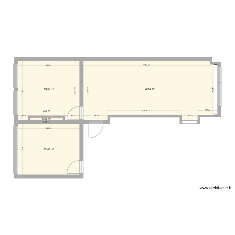 Plan 3e Vierge. Plan de 0 pièce et 0 m2