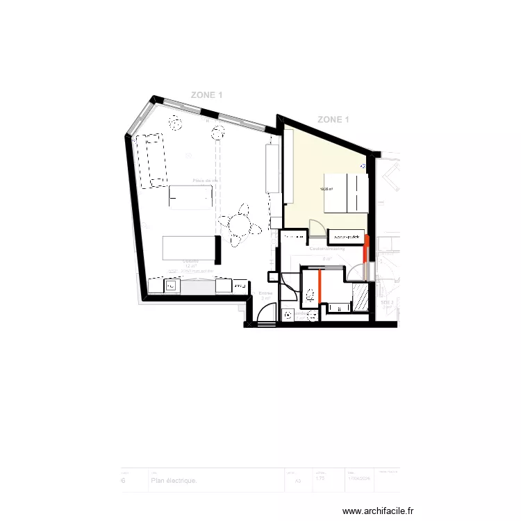 MACE PLAN ELEC. Plan de 3  et 25 m²
